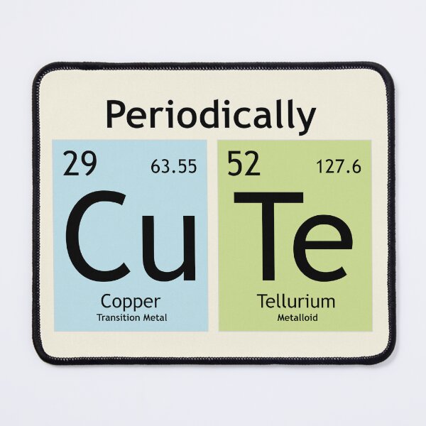 Item preview, Periodically CuTe - Periodic Table Wordplay designed and sold by chromavibes-art.