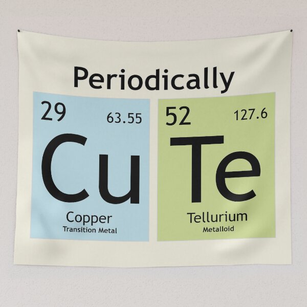 Item preview, Periodically CuTe - Periodic Table Wordplay designed and sold by chromavibes-art.