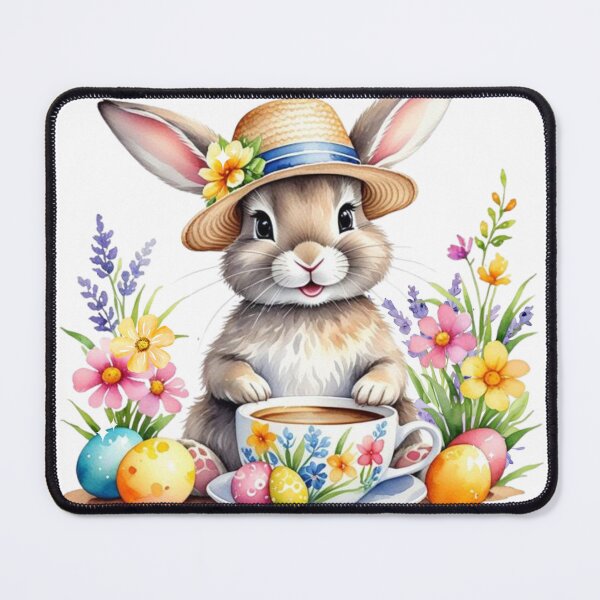 Item preview, Watercolor Easter Bunny designed and sold by Claustronautas.