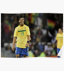 Ronaldinho Football Poster