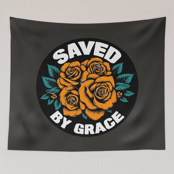 Item preview, Saved By Grace By God With Roses designed and sold by plushism.