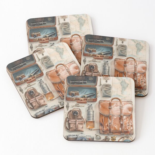 Item preview,  Vintage Travel Essentials, Junk Journal, Traveler's Equipment , Scrapbook, Vintage Ephemera designed and sold by ExploreElegance.