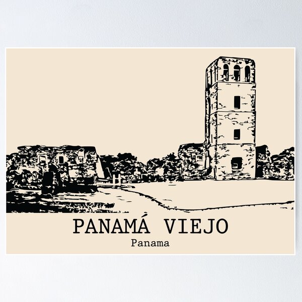 Item preview, Panamá Viejo - Panama designed and sold by Lakeric Cityscapes.
