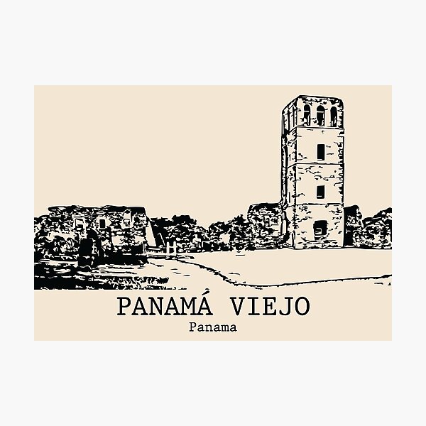 Item preview, Panamá Viejo - Panama designed and sold by Lakeric Cityscapes.