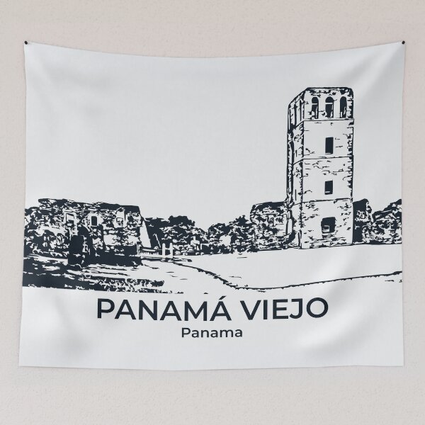 Item preview, Panamá Viejo - Panama designed and sold by Lakeric Cityscapes.