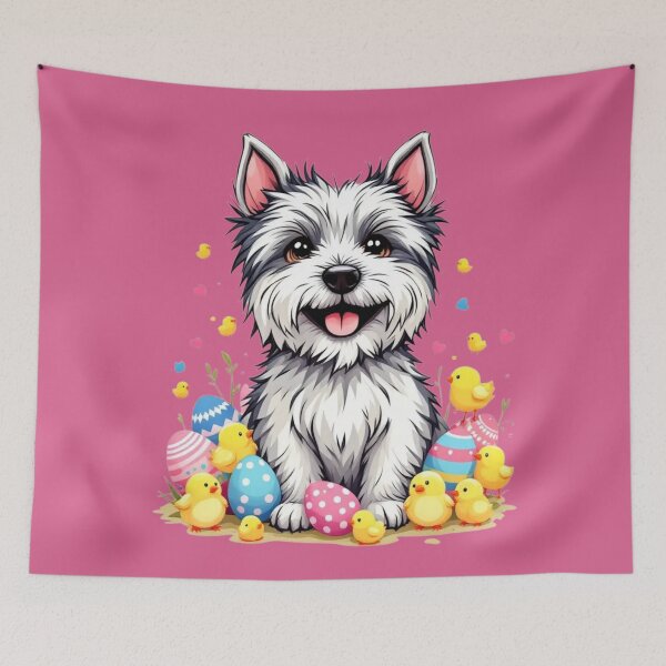 Item preview, Cairn Terrier Easter 5 designed and sold by SteadyRolling.