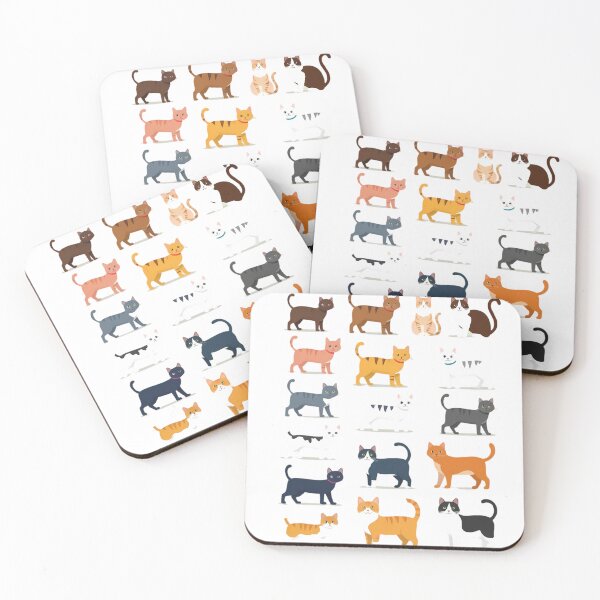 Item preview, cats designed and sold by Delom.