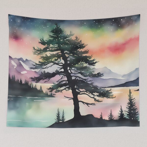 Item preview, Large Pine Tree Silhouette designed and sold by CalmnessbyChoice.