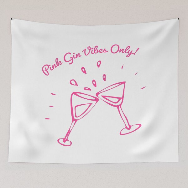 Item preview, Pink Gin Vibes Only – Cheers in Style! designed and sold by Sahib Singh.