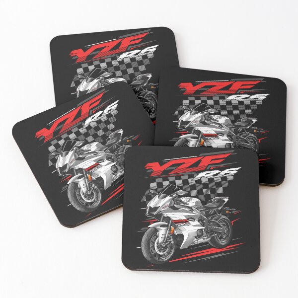 Item preview, Yamaha YZF-R6 2019 (Intensity White) for Motorcycle Riders designed and sold by MotoApparelHub.