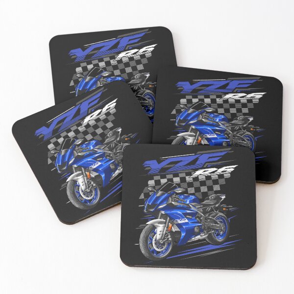 Artikelvorschau, Yamaha YZF-R6 2020 (Team Yamaha Blue) für Motorradfahrer entworfen und verkauft von MotoApparelHub.