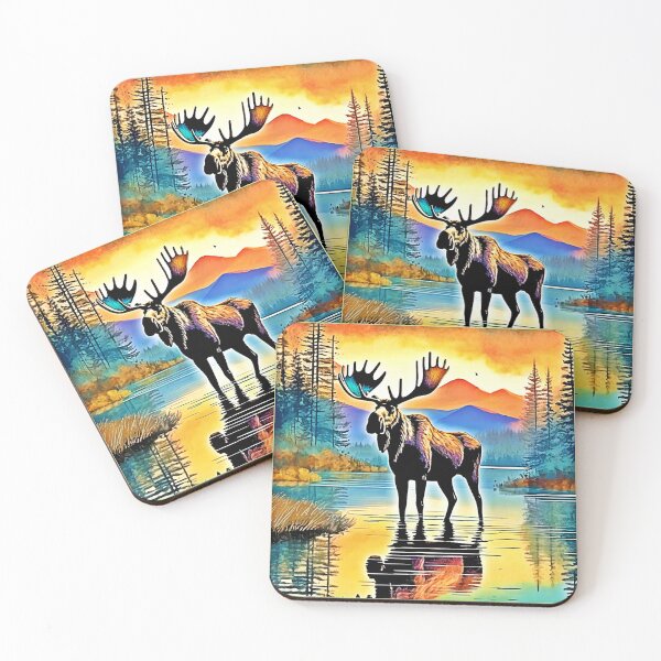 Item preview, Moose Lake Sunset Majesty designed and sold by Health And Fitness Posts e-Store.