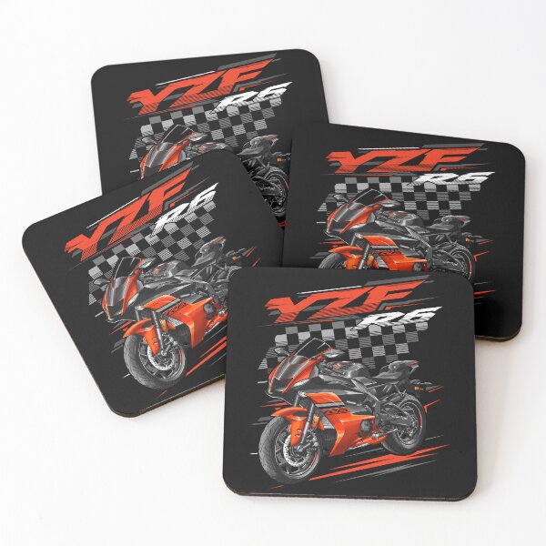 Item preview, Yamaha YZF-R6 2020 (Vivid Orange & Matte Raven Black) for Motorcycle Riders designed and sold by MotoApparelHub.