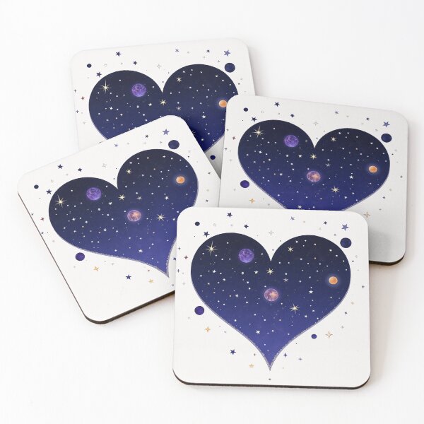 Item preview, Cosmic Heart Nebula - Celestial Love in a Starry Night designed and sold by latelierdechris.