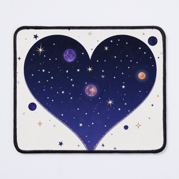Item preview, Cosmic Heart Nebula - Celestial Love in a Starry Night designed and sold by latelierdechris.