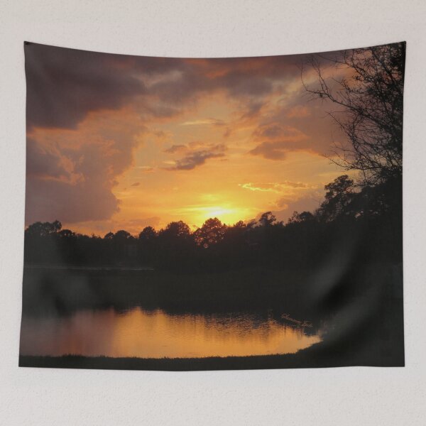 Item preview, Spectacular Sunset Across the Lake designed and sold by SummerJade.