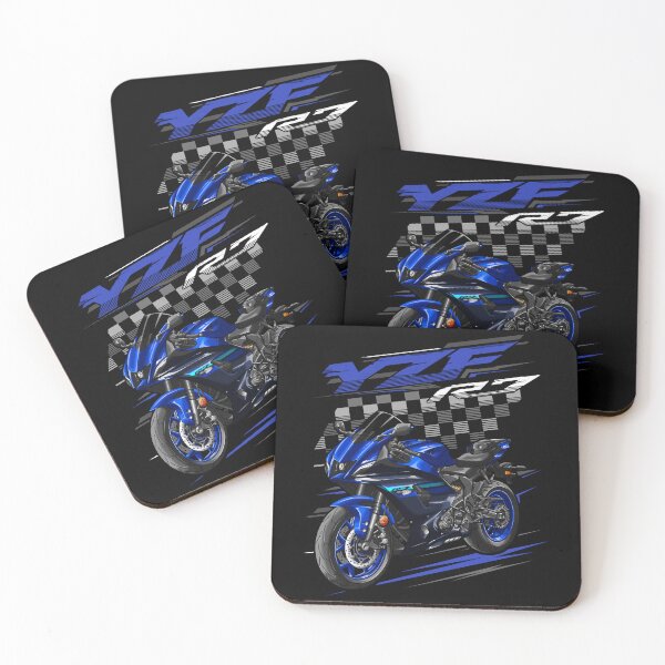 Artikelvorschau, Yamaha YZF-R7 2024 (Team Yamaha Blue) für Motorradfahrer entworfen und verkauft von MotoApparelHub.