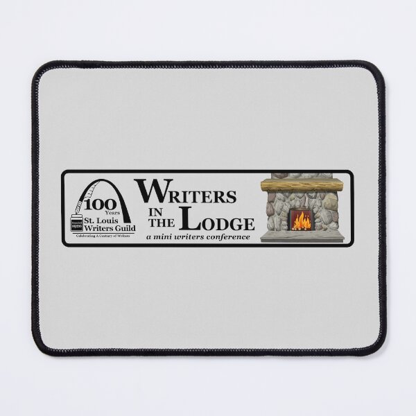 Item preview, Writers in the Lodge Banner w Fireplace designed and sold by StLWritersGuild.