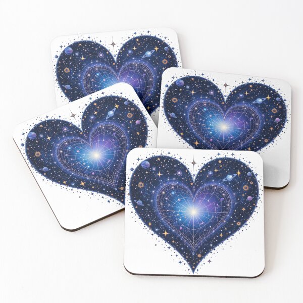 Item preview, "Cosmic Heart Nebula - Celestial Love and Universe Art designed and sold by latelierdechris.