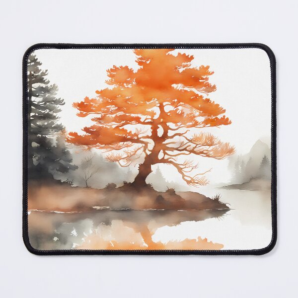 Item preview, Rusty Orange Silhouette Tree designed and sold by CalmnessbyChoice.