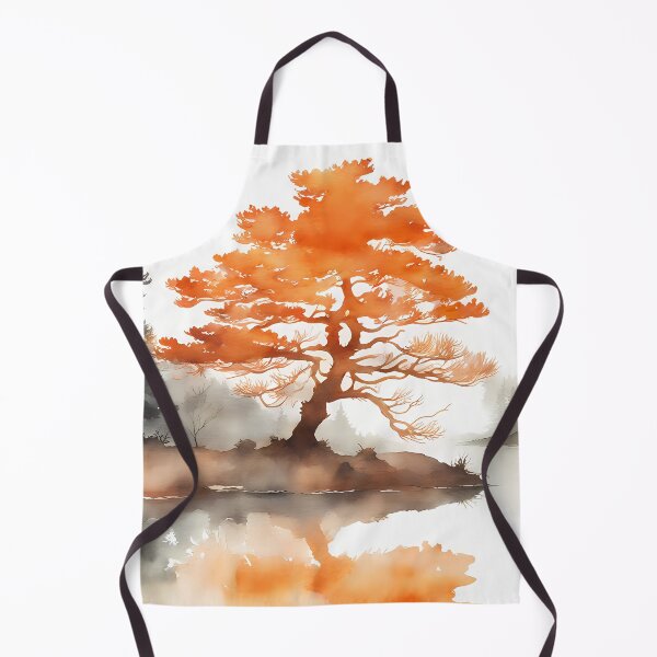 Item preview, Rusty Orange Silhouette Tree designed and sold by CalmnessbyChoice.