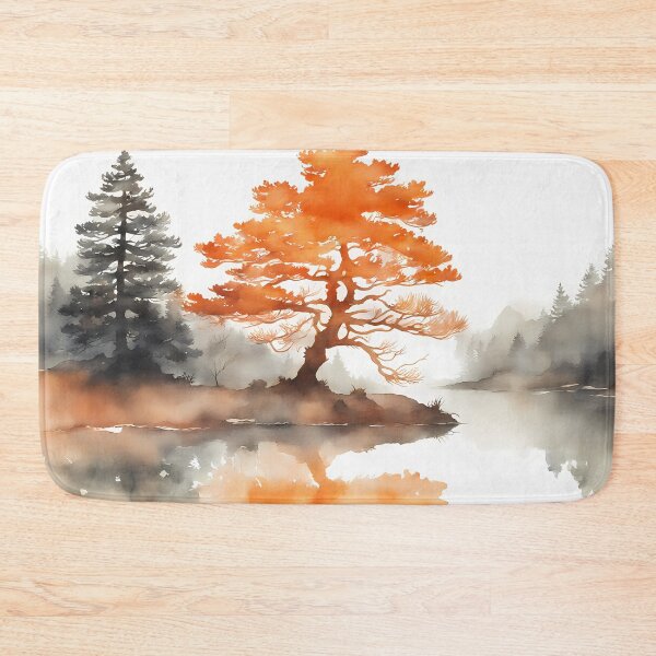 Item preview, Rusty Orange Silhouette Tree designed and sold by CalmnessbyChoice.