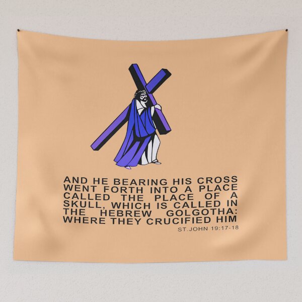 Item preview, He Bearing His Cross designed and sold by ChristCentered.