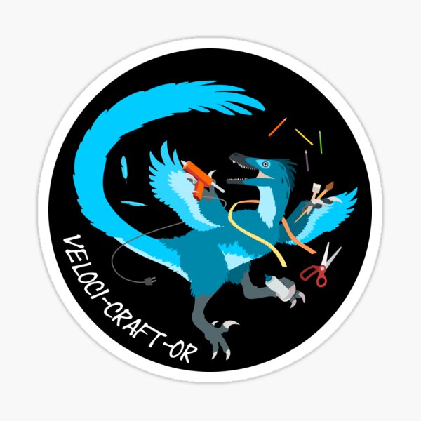 Veloci-craft-or Sticker