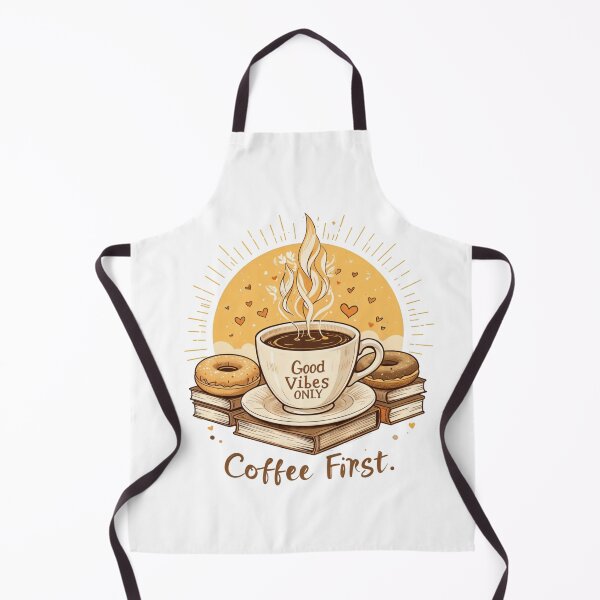 Item preview, "Good Vibes Coffee Art - Morning Motivation and Donuts Delight designed and sold by latelierdechris.