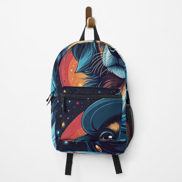 Item preview, Cosmic Dog in Space – Futuristic Artistic Portrait designed and sold by ForeverPrintsOK.
