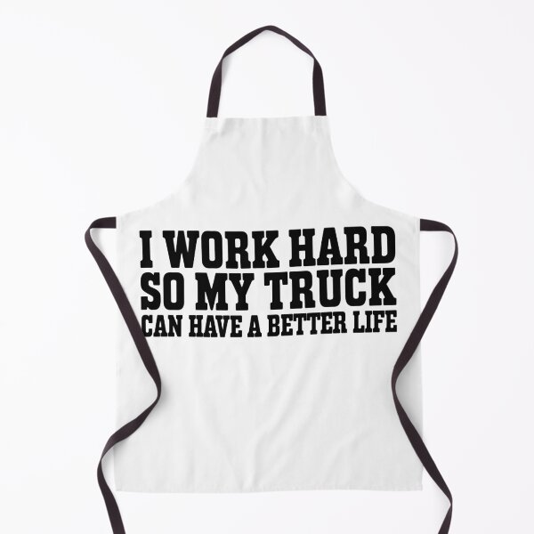 Item preview, I Work Hard So My Truck Can Have A Better Life - Funny Trucker Quote designed and sold by InspireSticker.