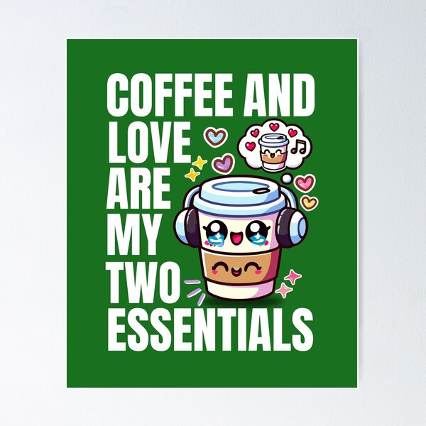 Artikel-Vorschau von Kaffee + Liebe = Meine Essentials, designt und verkauft von goodiesvalley.