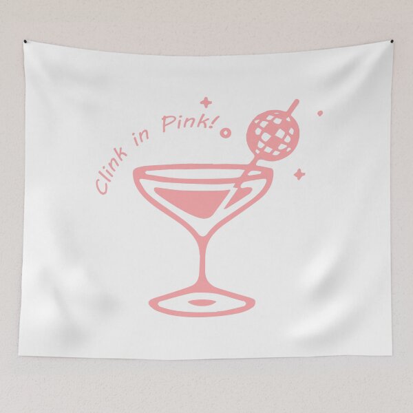 Item preview, Clink in Pink – Sip, Sparkle, and Shine! designed and sold by Sahib Singh.