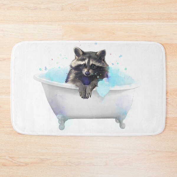 Item preview, Raccoon in the bathtub designed and sold by lauragraves.