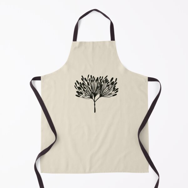 Item preview, African Simple Flower Icon - Black and White Monochrome Art designed and sold by ISFdraw.