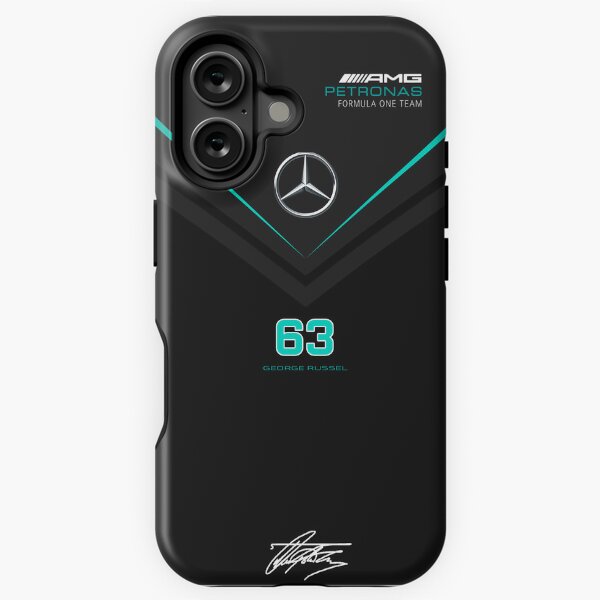 Item preview, George Russell 2025 Mercedes Driver Art - #63 Geometric Design | Signature Graphics & Racing Aesthetics designed and sold by Studio F1Grid.