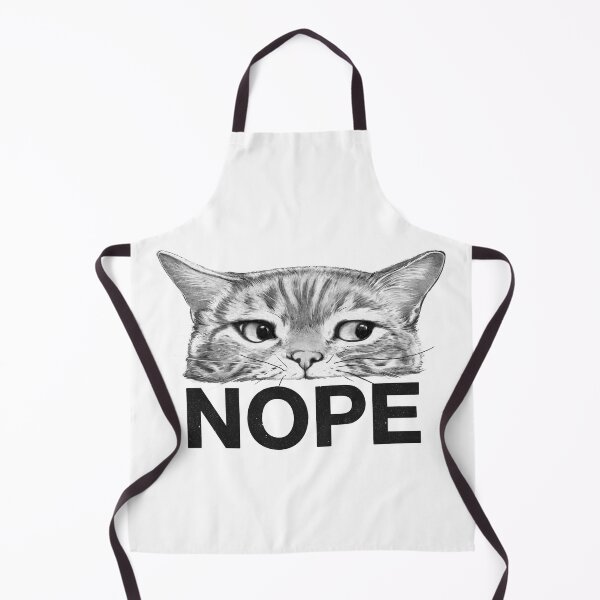 Item preview, Nope Cat on White designed and sold by lauragraves.