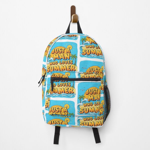 Item preview, Just a Man Who Loves Summer | Vibrant and Relaxed Seasonal Graphic designed and sold by Tw1nsAIArt.