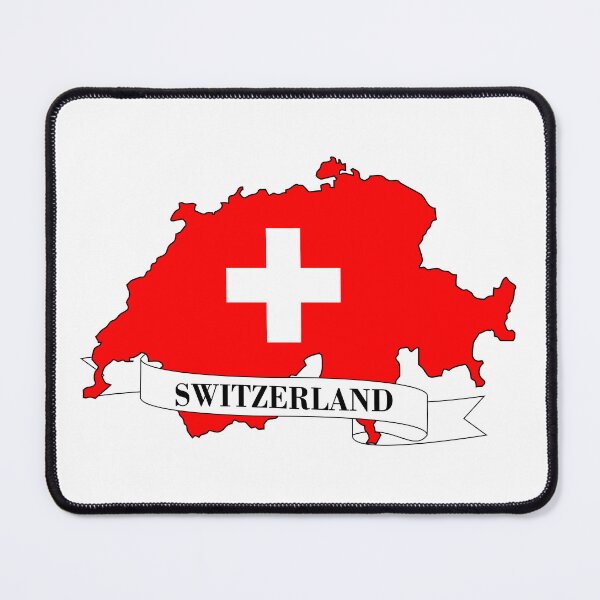 Item preview, switzerland flag map designed and sold by visual adventures.
