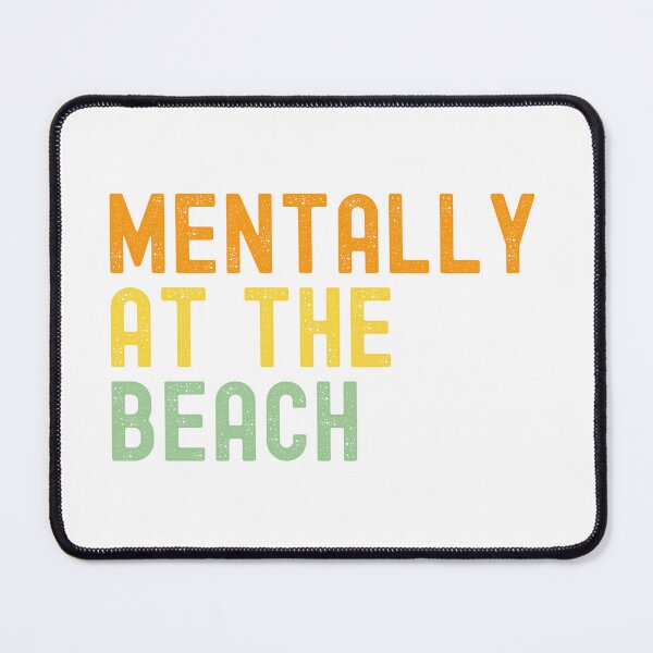Item preview, Mentally at the Beach T-Shirt – Aesthetic Beach Vibes Graphic Tee designed and sold by Marcello Cancemi.