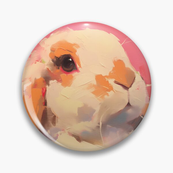 Item preview, Pink French Lop Bunny Abstract Art designed and sold by triplethedot.