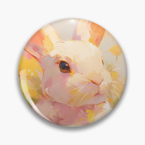Item preview, Spring Bunny in a Field Abstract Art designed and sold by triplethedot.