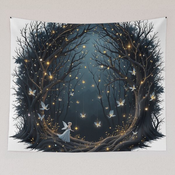 Item preview, Enchanted Forest Fairy Lights - Mystical and Whimsical Nature Art designed and sold by latelierdechris.