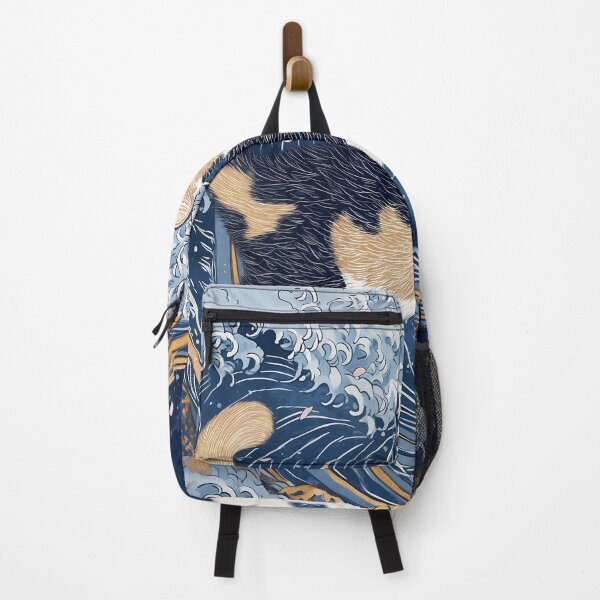 Item preview, Cat Soaring on Stylized Wave designed and sold by Cat-Wave-Dream.