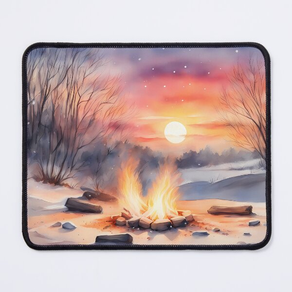 Item preview, Intense Campfire in Snow designed and sold by CalmnessbyChoice.