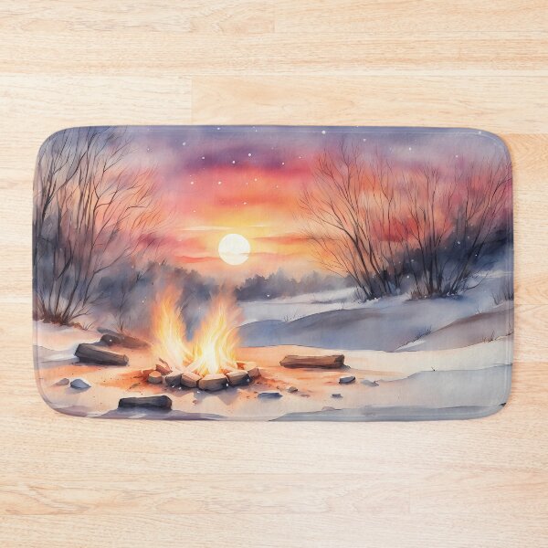 Item preview, Intense Campfire in Snow designed and sold by CalmnessbyChoice.