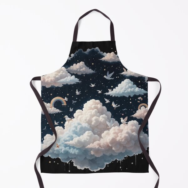 Item preview, Dreamy Celestial Clouds and Doves - Whimsical Fantasy Sky Art designed and sold by latelierdechris.