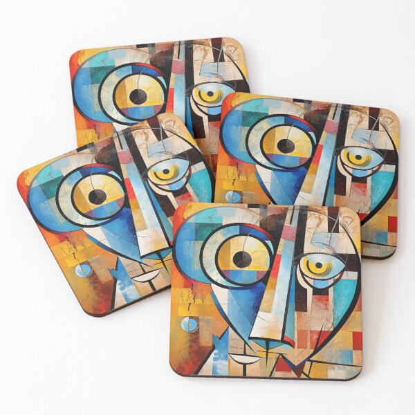 Item preview, Abstract Art, Fragmented Face, Cubist Gaze designed and sold by Memetitation.