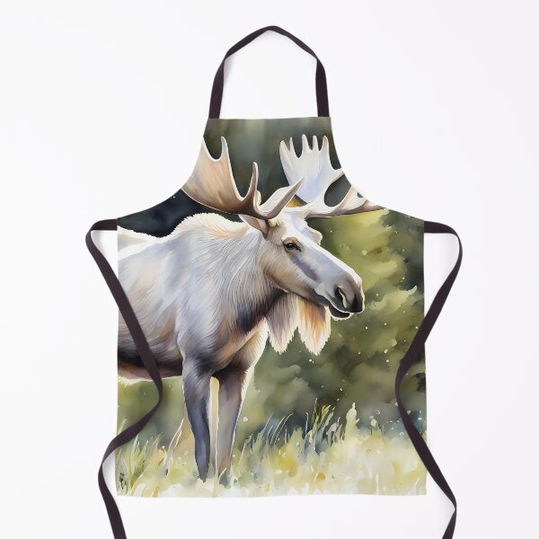 Item preview, White Moose Painting designed and sold by CalmnessbyChoice.
