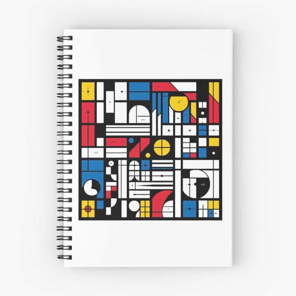 Item preview, Mondrian Pattern Inspired Geometric Math Lover Art – Retro Geometry gift designed and sold by StemMerch247.